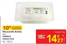 METRO Ambrosi - mozzarella bufala offre