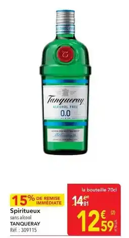METRO Tanqueray - spiritueux sans alcool offre