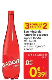METRO Badoit - eau minérale naturelle gazeuse offre