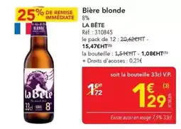 METRO Bière blonde offre