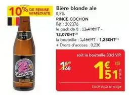 METRO Rince cochon - bière blonde ale offre