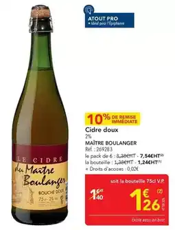 METRO Cidre doux offre