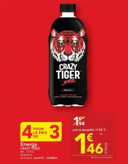 METRO Energy crazy tiger offre