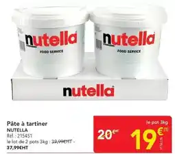 METRO Nutella - pâte à tartiner offre