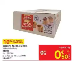 METRO Deluxe - biscuits façon cuillers offre