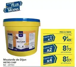 METRO Metro - moutarde de dijon offre