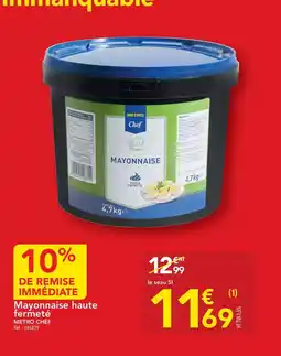 METRO Carrefour - mayonnaise haute fermet offre
