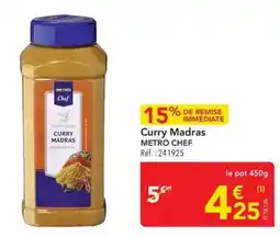 METRO Metro - curry madras offre