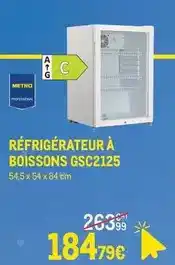 METRO Epson - refrigerateur a boissons gsc2125 offre
