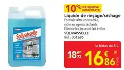 METRO Solipro - liquide de rincage/séchage offre