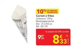 METRO Dim - cornet à frites offre