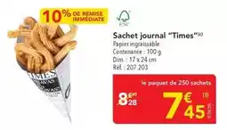 METRO Dim - sachet journal offre