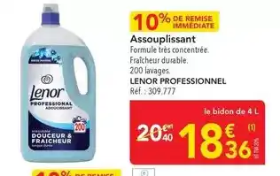 METRO Lenor - assouplissant offre