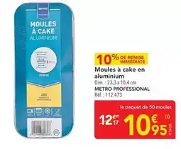 METRO Metro - moules à cake en aluminium offre