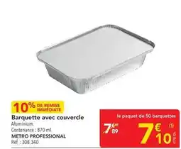 METRO Metro - barquette avec couvercle offre