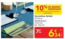 METRO Serviettes airlaid offre