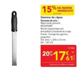 METRO Dim - gamme de râpes offre
