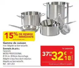 METRO Metro - gamme de cuisson offre