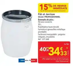 METRO Tous - fût et jerrican offre