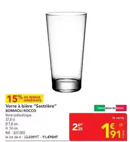 METRO Bormioli rocco - verre à bière séstrière offre