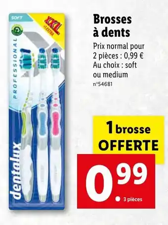 Lidl Brosses à dents offre