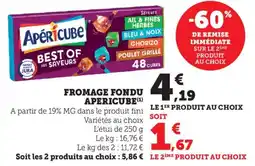 Maximarché Fromage fondu apericube offre
