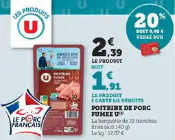 Maximarché Poitrine de porc fumee u offre