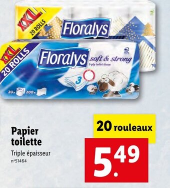 Lidl Papier toilette offre