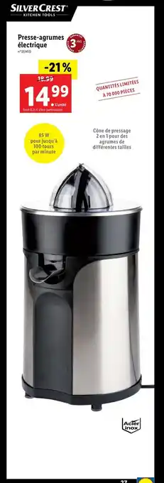 Lidl Presse-agrumes électrique offre