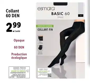 Lidl Collant 60 DEN offre