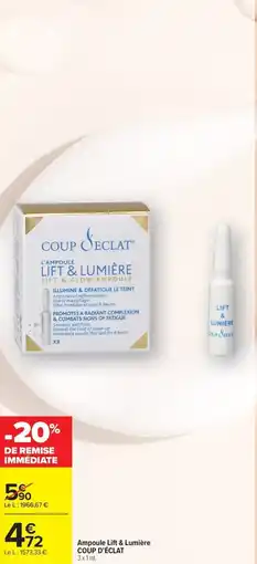 Carrefour maPara parapharmacie Ampoule lift & lumière coup d'éclat offre