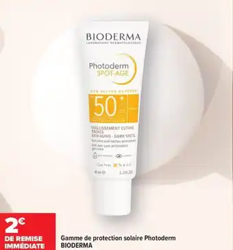 Gamme de protection solaire photoderm bioderma