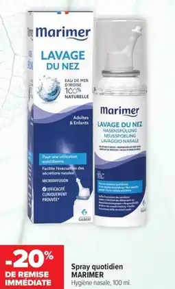 Carrefour maPara parapharmacie Spray quotidien marimer offre