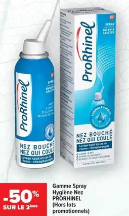 Carrefour maPara parapharmacie Gamme spray hygiène nez prorhinel hors lots promotionnels offre
