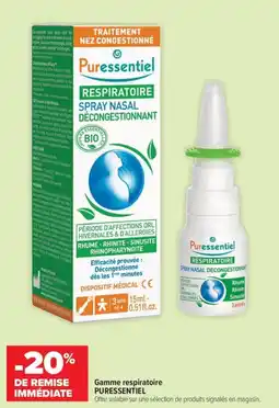 Carrefour maPara parapharmacie Gamme respiratoire puressentiel offre