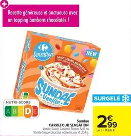 Carrefour Market Sundae carrefour sensation offre