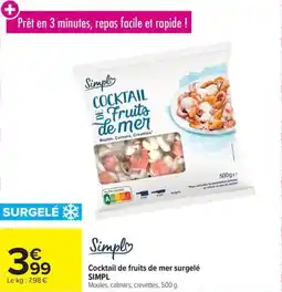 Carrefour Market Cocktail de fruits de mer surgelé simpl offre