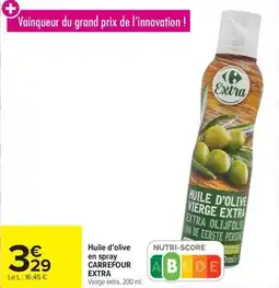 Carrefour Market Huile d'olive en spray carrefour extra offre