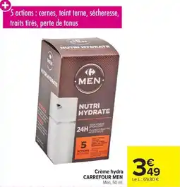 Carrefour Market Crème hydra carrefour men offre