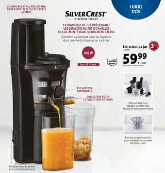 Lidl Extracteur de jus offre