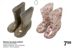 Zeeman Bottes de pluie enfant offre