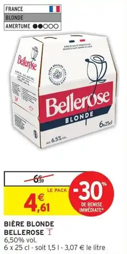 Intermarché Hyper Bière blonde bellerose offre