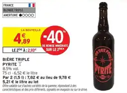 Intermarché Hyper Bière triple pyrite offre