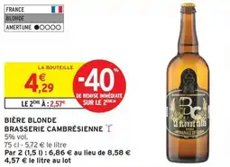 Intermarché Hyper Bière blonde brasserie cambrésienne offre