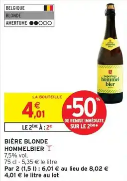 Intermarché Hyper Bière blonde hommelbier offre
