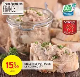 Intermarché Hyper Rillettes pur porc le coduno offre