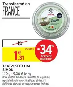 Intermarché Hyper Tzatziki extra simon offre