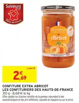 Intermarché Hyper Confiture extra abricot les confituriers des hauts-de-france offre