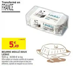 Intermarché Hyper Beurre moule doux leduc offre