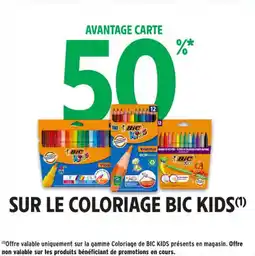 Intermarché Contact Sur le coloriage bic kids offre